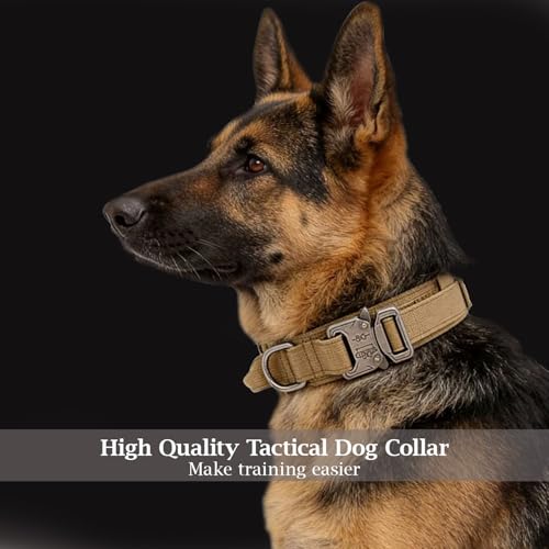 Large sized tactical collar for dogs