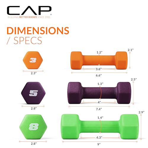 Solid iron core dumbbell construction