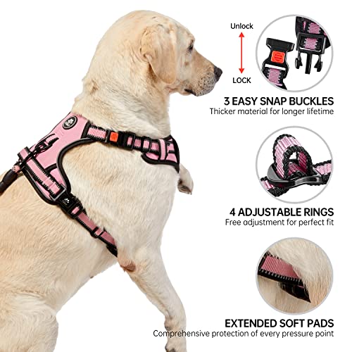 NESTROAD dog harness breathable mesh padding