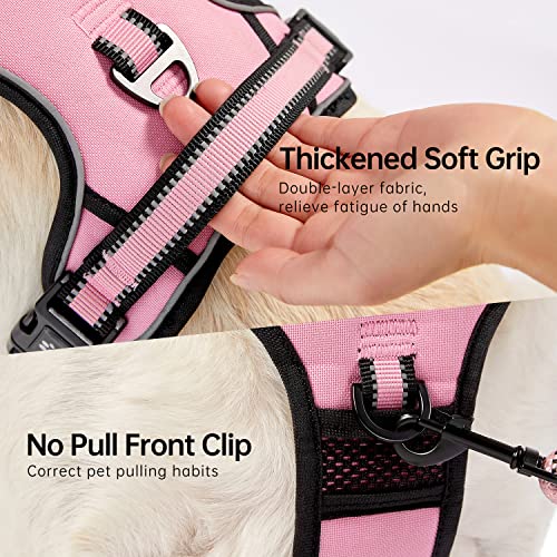 NESTROAD harness front and rear leash clips