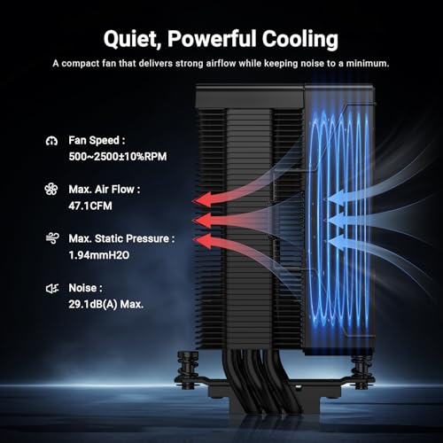 ID-COOLING SE-903-XT V2 Black installed in a compact PC case