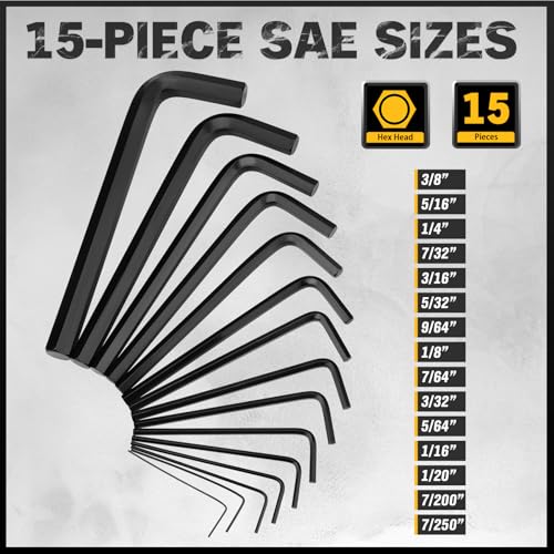 Long and short arm Allen wrench arrangement