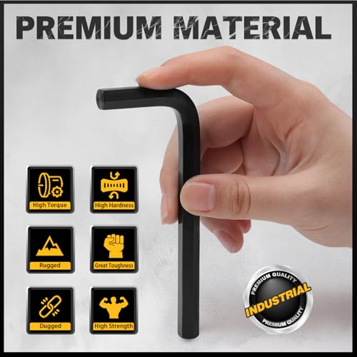 Black-oxide finish on ELEAD hex tools