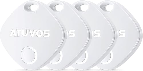 ATUVOS Air Tracker Tags 4 pack white front view