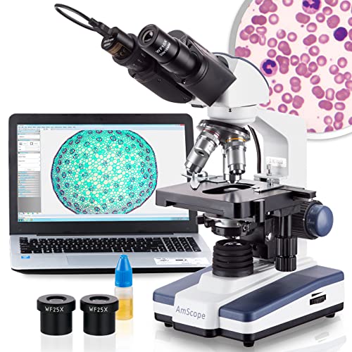 AmScope B120C-E1 Black LED Binocular Microscope