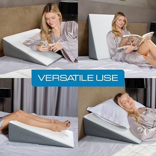 Therapeutic bed wedge pillow core