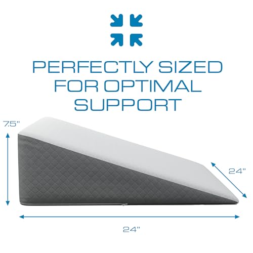 Removable wedge pillow cover detail