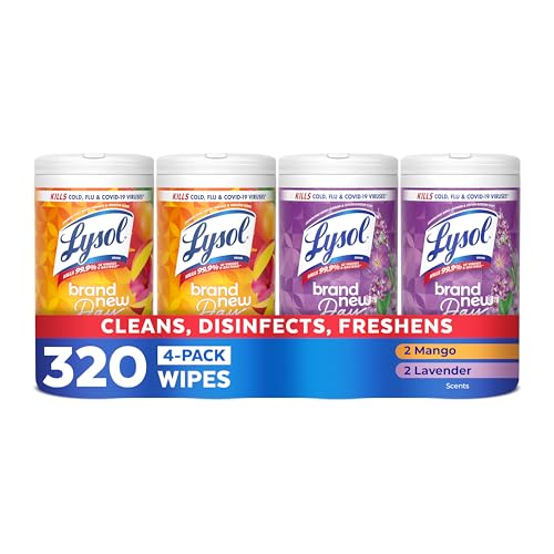 Lysol Disinfecting Wipes 4 pack bundle