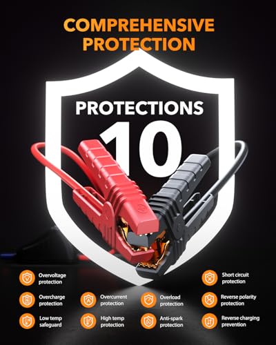 Portable jump starter LED flashlight mode