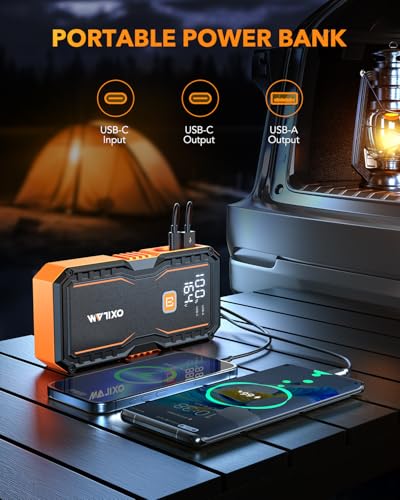 Compact design of OXILAM 6000A battery booster