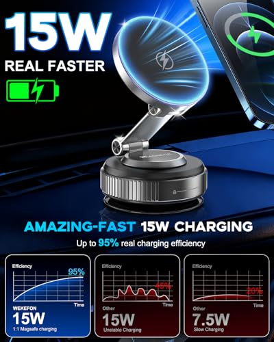 WEKEFON K003S vacuum magnetic phone holder side angle