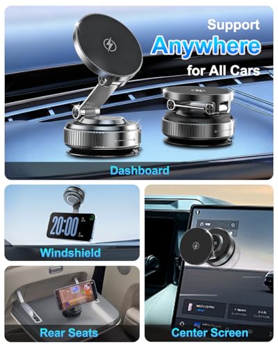 Phone holder with fast charging cooling vents