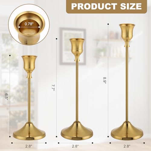 Assorted sizes of Tunyet taper candle holders