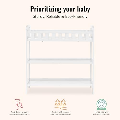 Changing table safety rails and pad detail