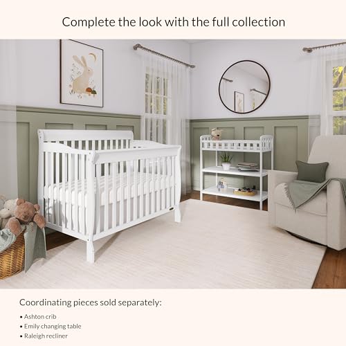 Compact nursery furniture setup