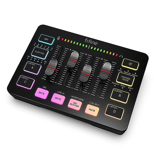 FIFINE Ampligame SC3 mixer front view
