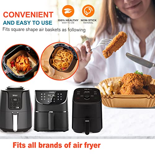 Stack of 125 LHSHAD air fryer parchment sheets