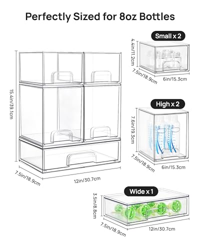 Side view of Vtopmart kitchen organizers