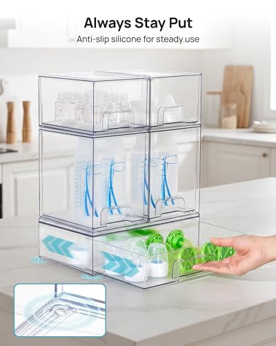 Durable BPA-free plastic drawer construction