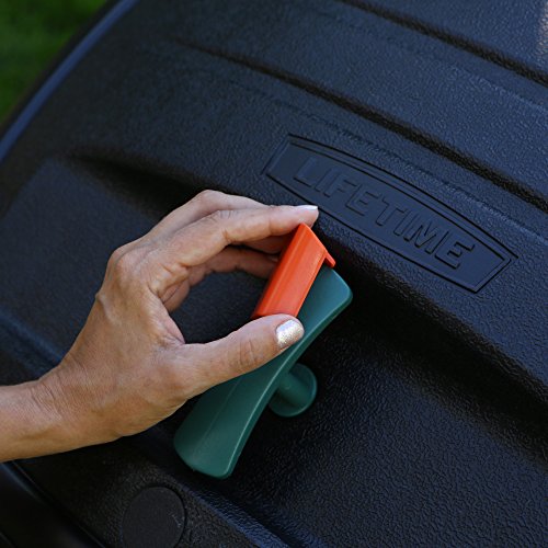Lifetime 60072 compost tumbler side view