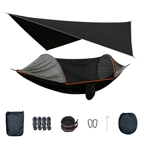 喜马拉雅 Camping Hammock with Mosquito Net and Rain Fly