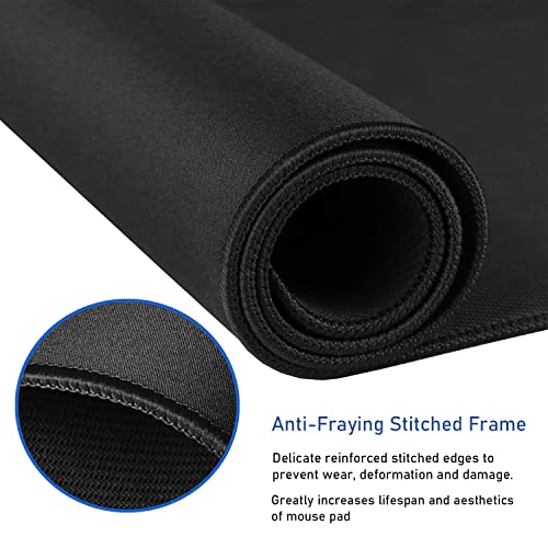 Hsmienk gaming mouse pad anti-slip rubber base