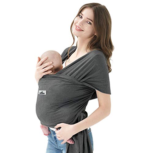 Jeroray Baby Wraps Carrier Heather Grey front view