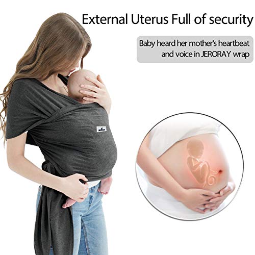 Jeroray Baby Wraps Carrier ergonomic support detail