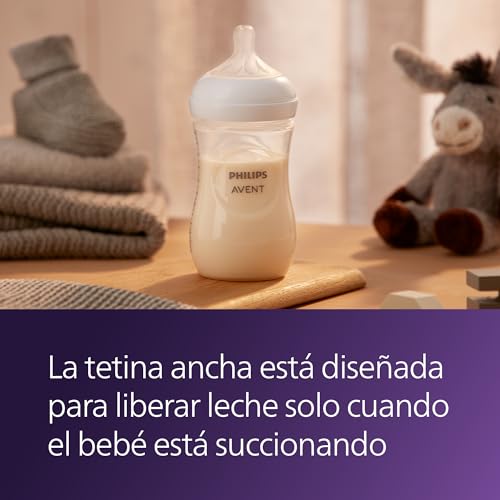 Close up of Philips Avent breast-shaped nipple