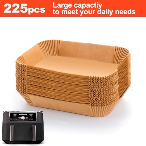 Unbleached wood pulp air fryer liners