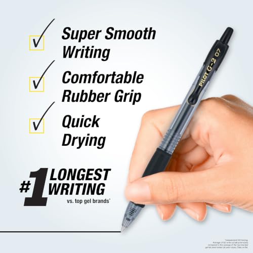 Black ink G2 pen tip