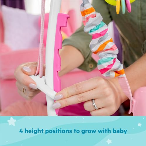 Height adjustment settings on Minnie Mouse baby jumper