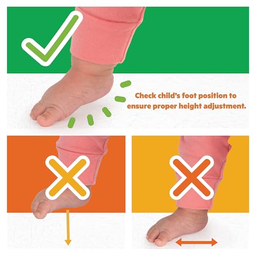 Machine washable seat pad detail for Bright Starts jumper