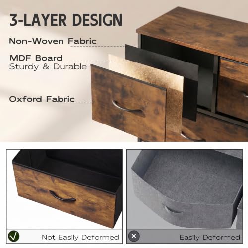 Adjustable feet detail on dresser base