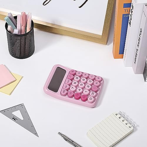 Rear battery compartment of the pink calculator