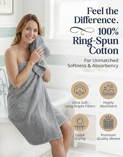 LANE LINEN bath towel folded stack