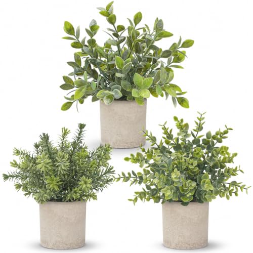 Der Rose 3 Pack Fake Plants sage green set