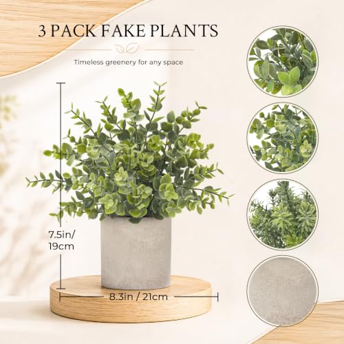 Der Rose 7.5 inch artificial eucalyptus plants