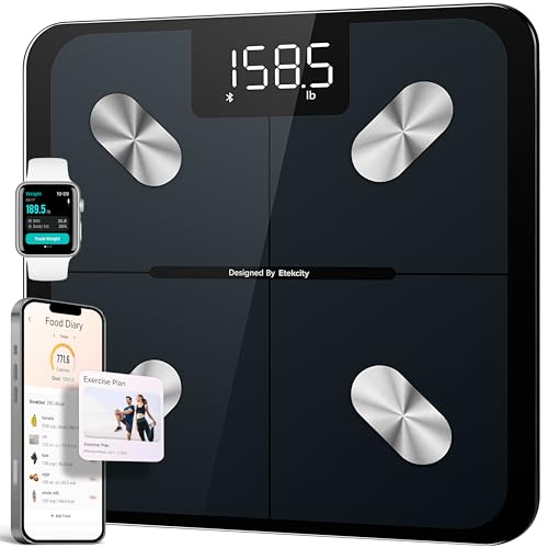 Etekcity Smart Scale ESF-551 black top view