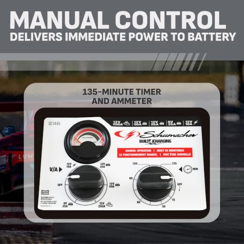 Side profile of Schumacher SC1445 charger