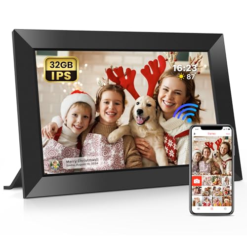BIGASUO 10.1 Inch WiFi Digital Picture Frame front view