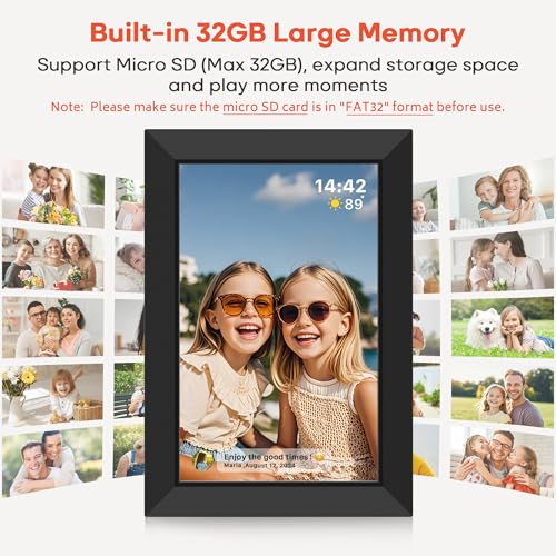 Close up of the BIGASUO 10.1 inch IPS touch screen
