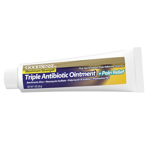 Instructions on GoodSense Triple Antibiotic packaging