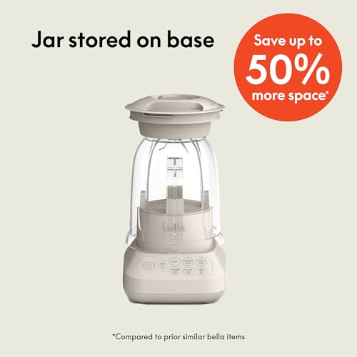 BELLA Oatmilk blender jar flipped for storage