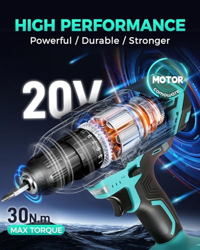 COMOWARE drill with 23 piece accessory set