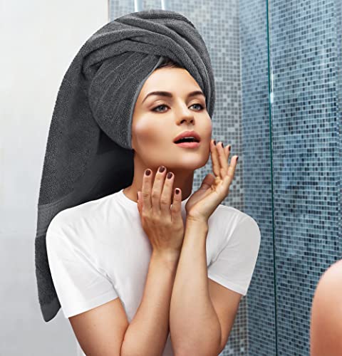 Hand towel from Utopia Towels set in grey