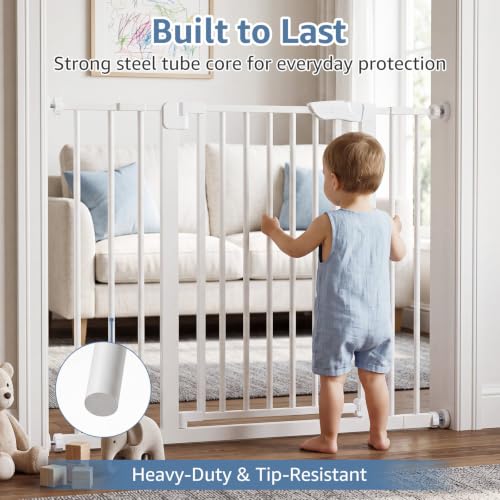 Sturdy steel frame of DUMOS baby gate