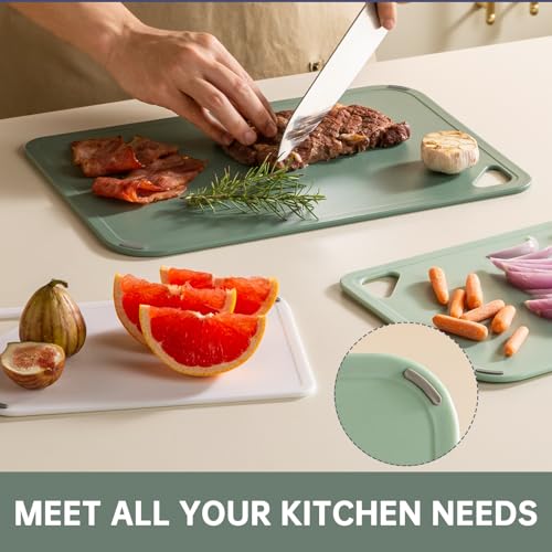 Triangular handle detail on cutting board