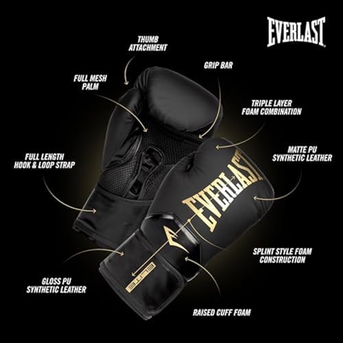 Everlast boxing gloves synthetic leather texture