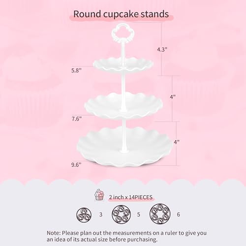 Three-tiered round cupcake stand by NWK